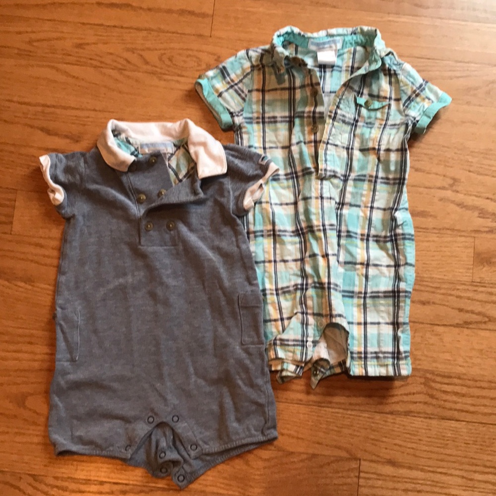 Set of Janie and Jack summer onesies EUC 3-6 mo